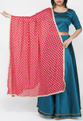 Teal Blue Skirt Choli Set